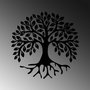 Wallity Monumental Tree 10 Escultura de pared negra de metal